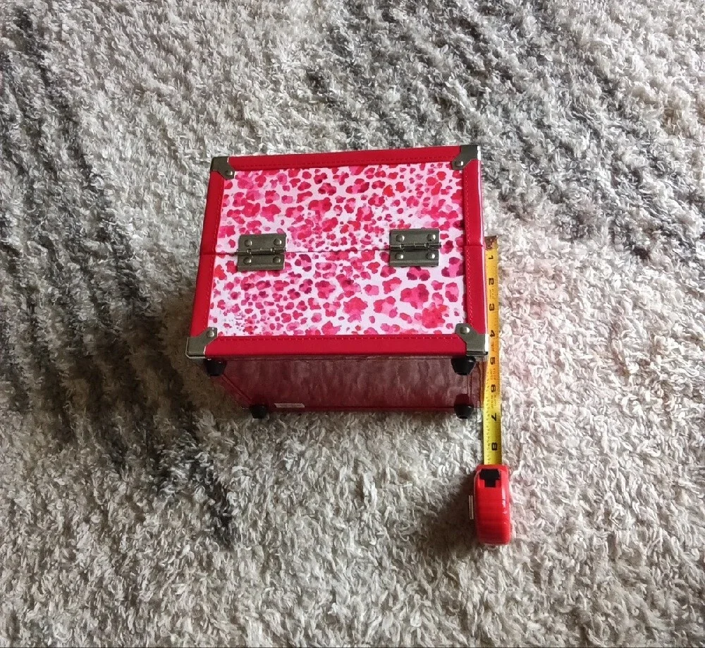 Caboodles NWOT Pink Leopard Print Jewelry Case with Silver Hardware